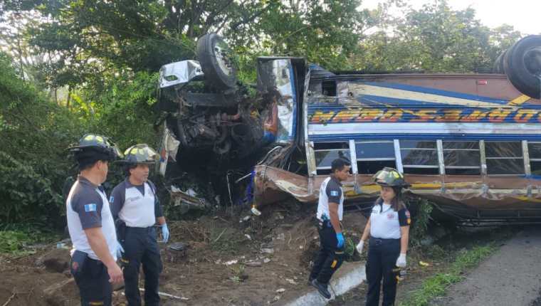 ACCIDENTE DE BUS KM 39 A EL SALVADOR