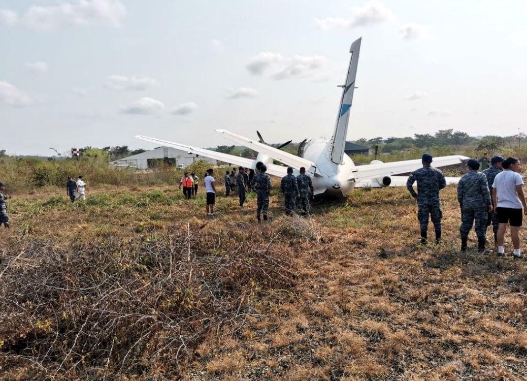 Avión se accidenta en el aeropuerto Mundo Maya en Petén