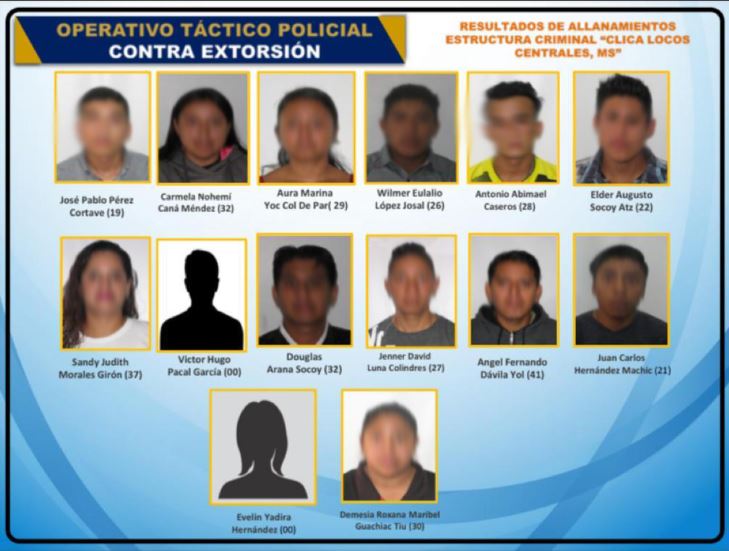 Capturados en allanamientos en Chimaltenango y Sacatepéquez