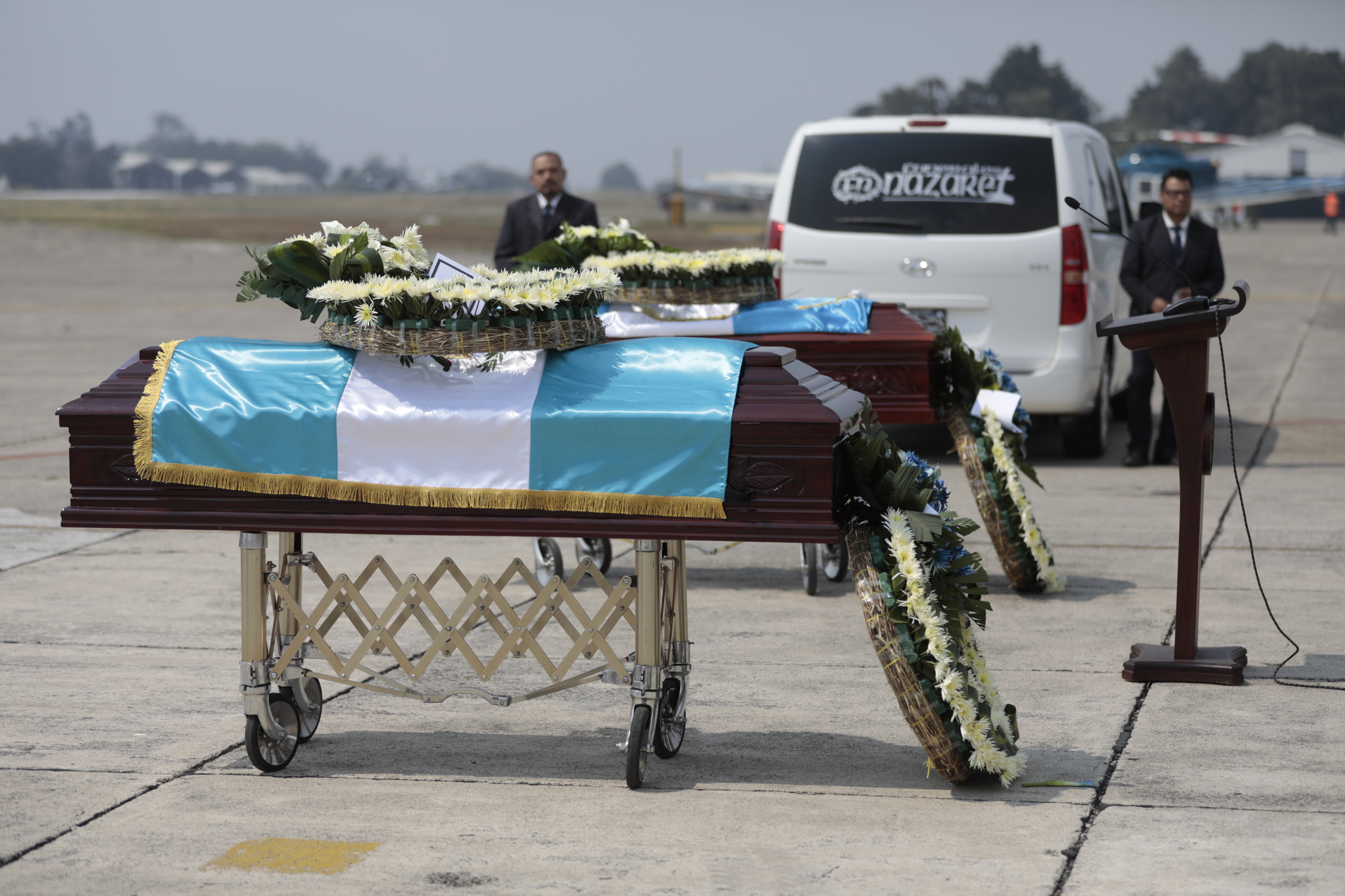  Dos de los 19 migrantes que murieron en un incendio en Ciudad Juárez, México, fueron repatriados a Guatemala este viernes 14 de abril. (Foto Prensa Libre: Gobierno de Guatemala) 