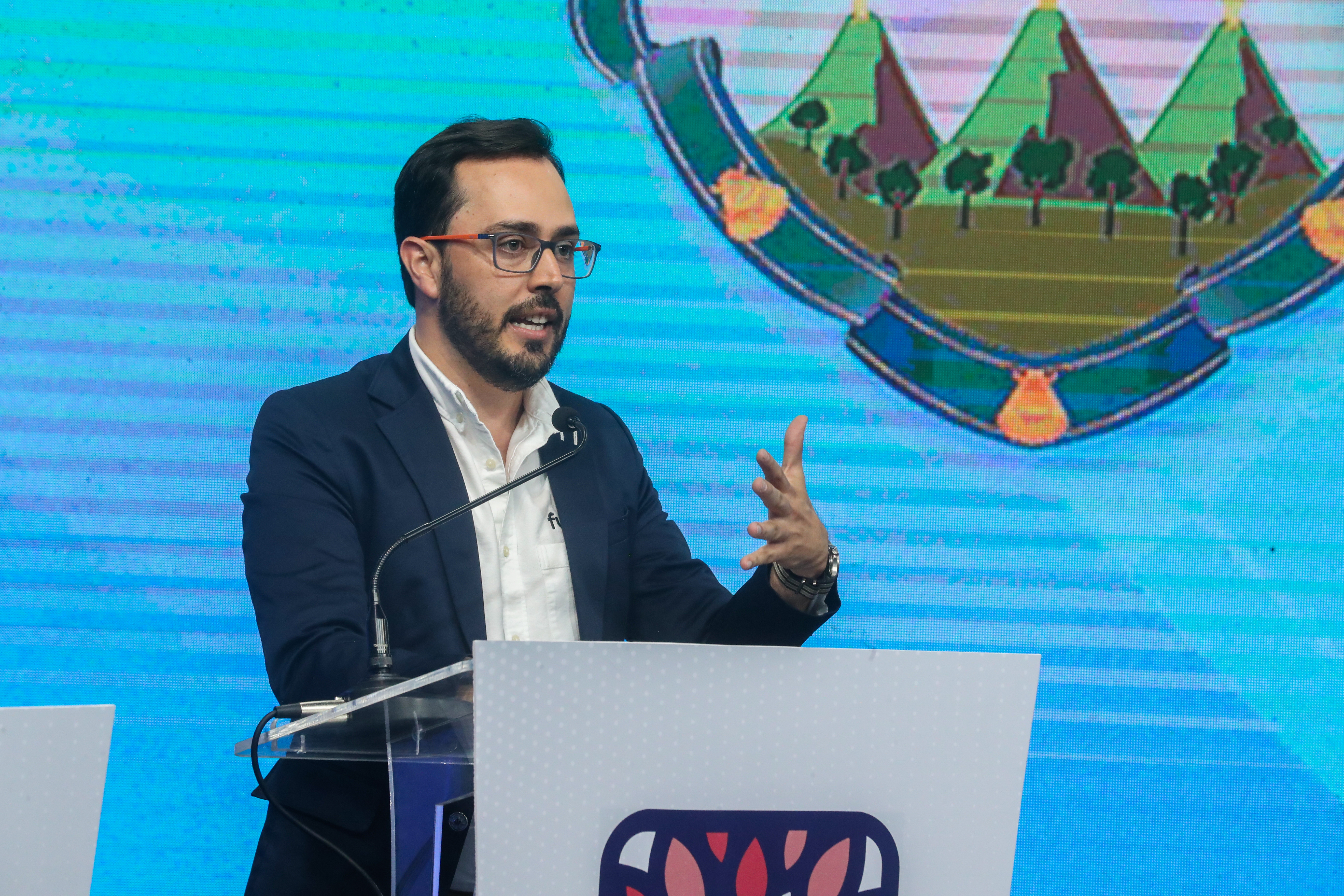 FORO TU ELECCIîN 2023: GUATE LO VALE, FORO ALCALDES ANTIGUA GUATEMALA. Para informar a los ciudadanos acerca de los planes de trabajo y propuestas de los candidatos, la Cmara de Industria de Guatemala (CIG), Prensa Libre, Guatevisin y otros medios de comunicacin realizarn los foros electorales ÒTu eleccin 2023: Guate lo valeÓ. En la imagen, candidato Juan Manuel Asturias Sueiras, candidato por el partido Futuro.

Juan Diego Gonzlez.  170423
