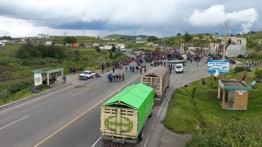 El paso en los km 157 y 159.5 de la ruta Interamericana podría ser bloqueada el lunes 10 de abril por pobladores de Nahualá, Sololá. (Foto HemerotecaPL: Mynor Toc)