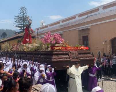 Semana Santa 2023: las imágenes de las alfombras en procesión de Jesús de la Merced de Antigua Guatemala