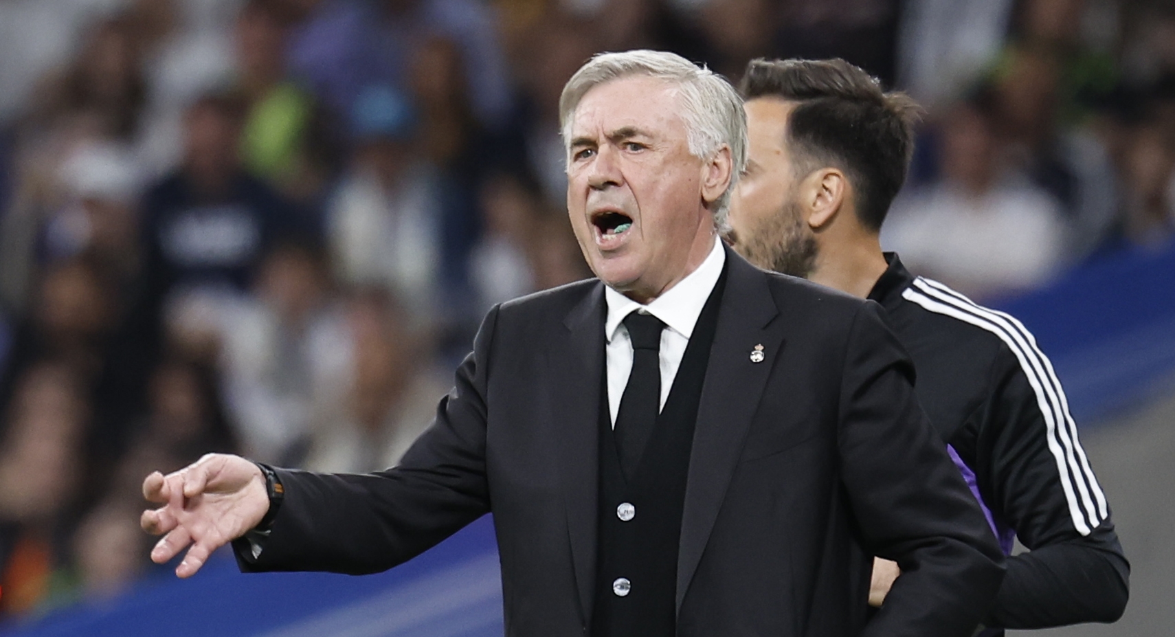 El técnico italiano del Real Madrid Carlo Ancelotti. (Foto Prensa Libre: EFE)