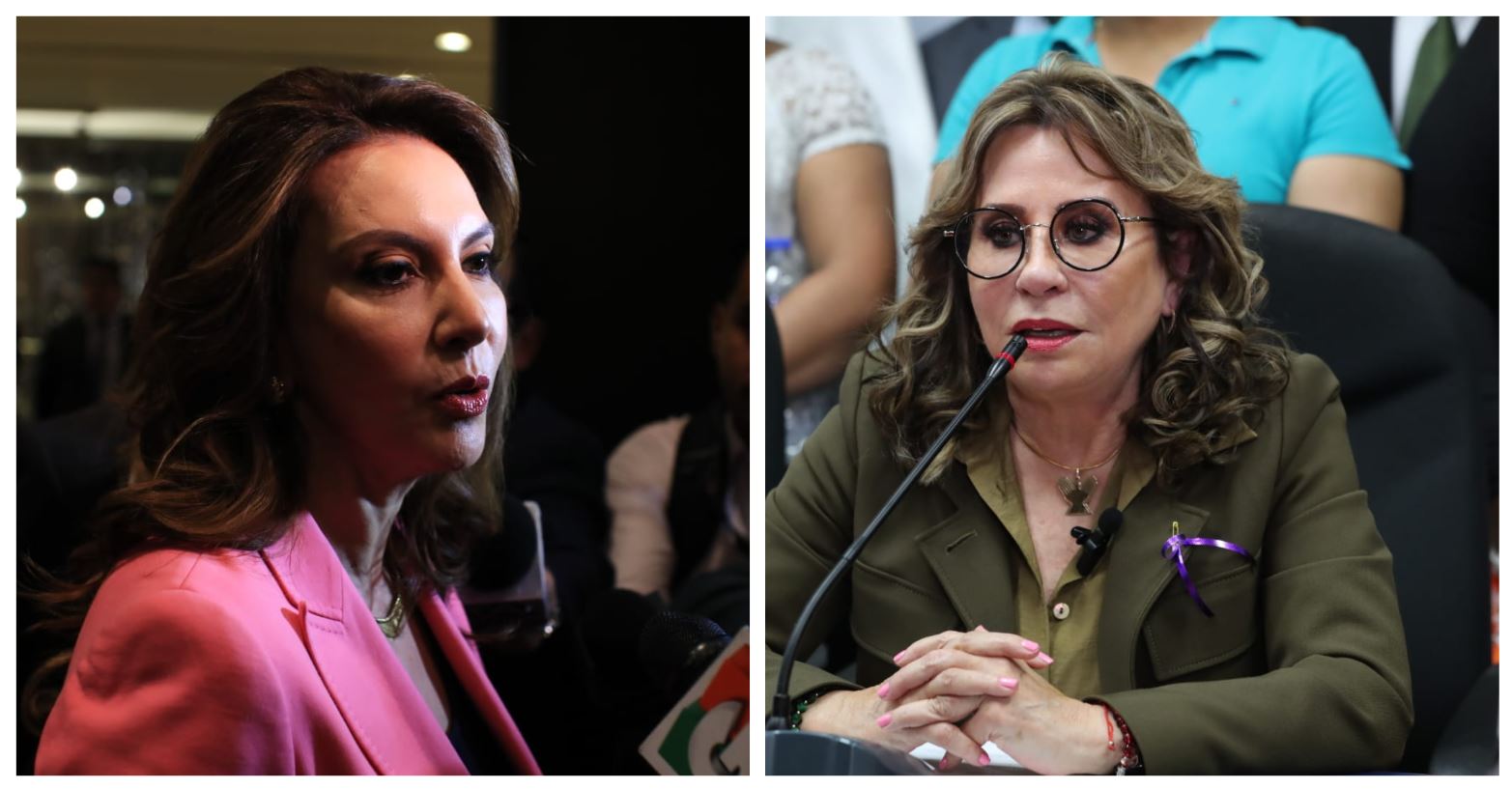 Las candidatas presidenciales Zury Ríos y Sandra Torres se han enfrentado en las últimas horas y han cruzado señalamientos de cuando hicieron gobierno. (Foto Prensa Libre: Hemeroteca PL)