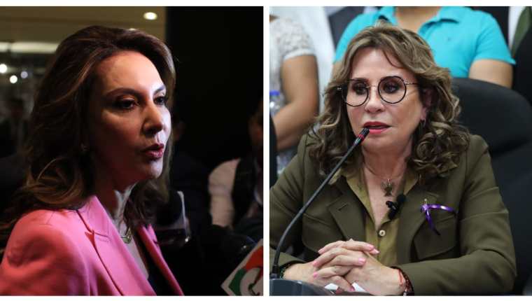 Las candidatas presidenciales Zury Ríos y Sandra Torres se han enfrentado en las últimas horas y han cruzado señalamientos de cuando hicieron gobierno. (Foto Prensa Libre: Hemeroteca PL)
