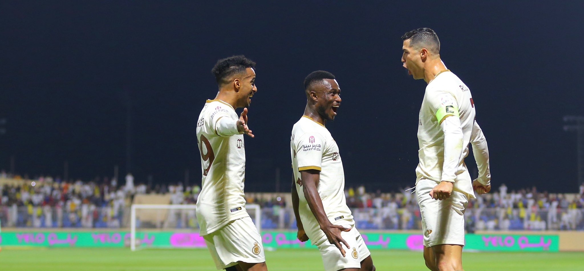 Cristiano Ronaldo festejó otro doblete con el Al Nassr. (Foto Prensa Libre: @AlNassrFC_EN)