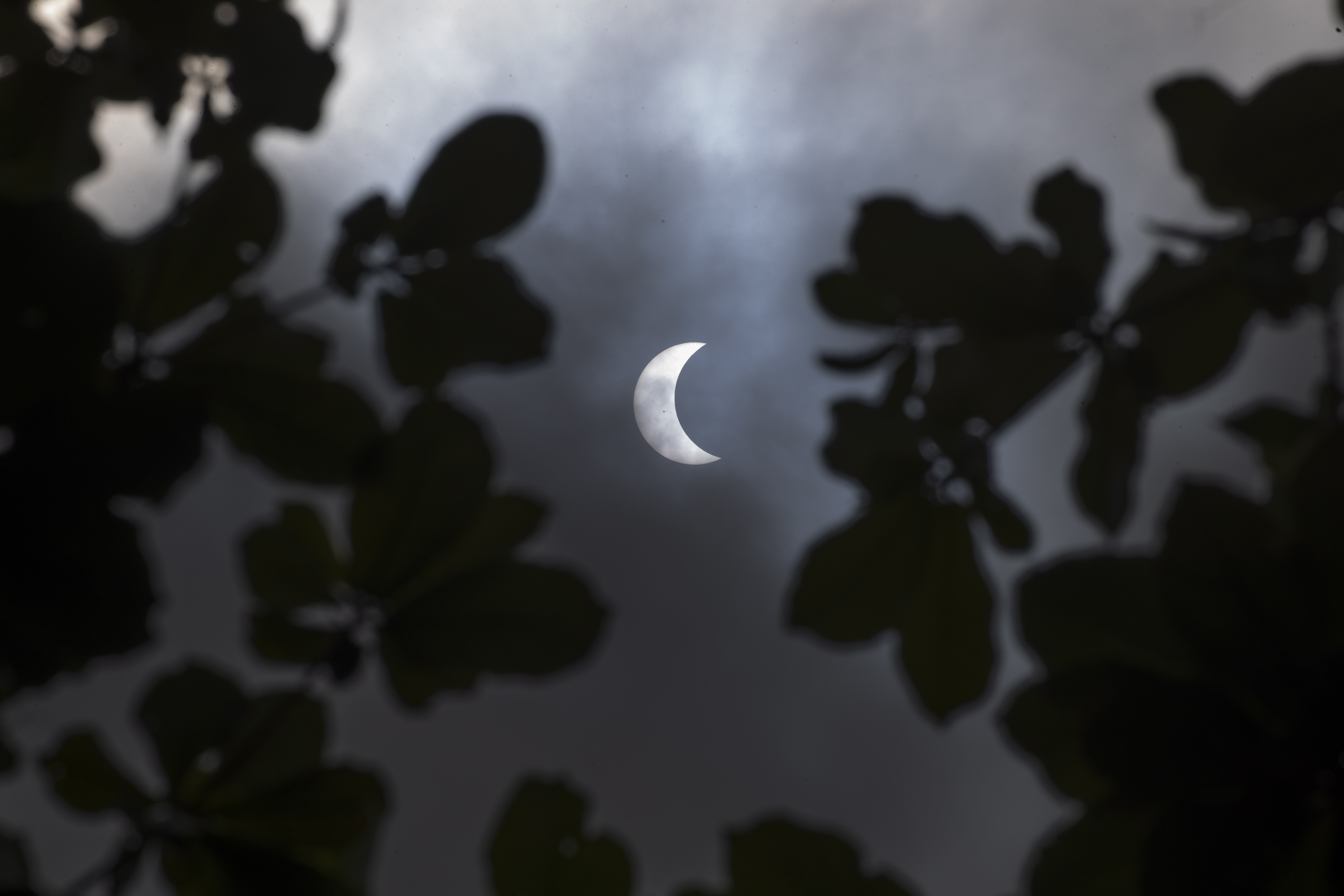 Eclipse parcial en Indonesia
