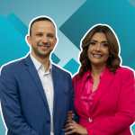 El badmintonista guatemalteco Kevin Cordón y la presentadora de Noticiero Guatevisión, María Luisa Gómez, son los embajadores del curso "Aprenda a verificar la información digital" en Guatemala. (Foto Prensa Libre: MediaWise)