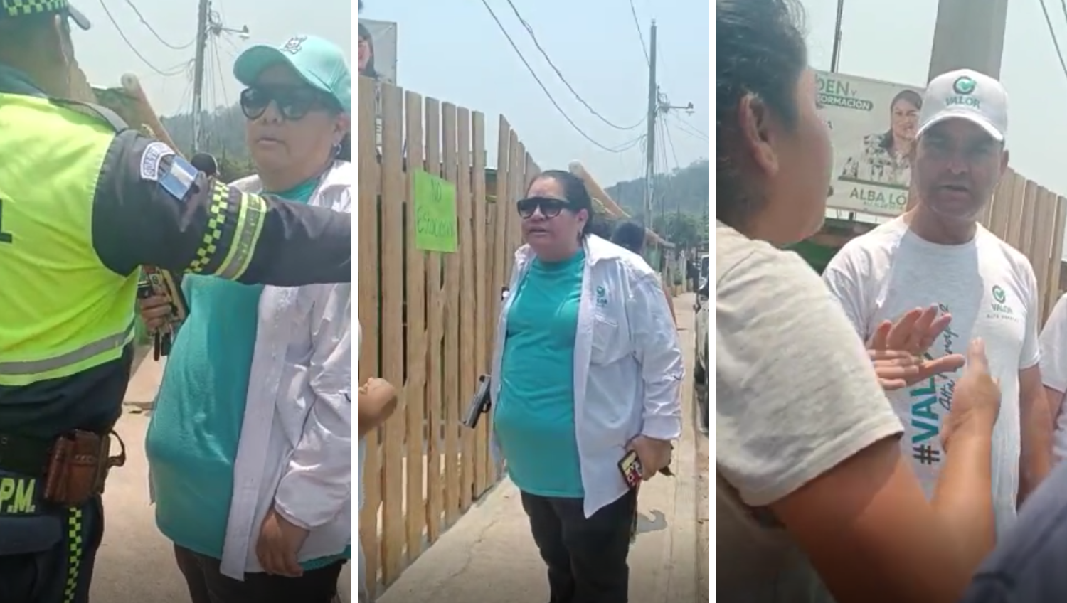 Elecciones Generales 2023: Afiliada de partido Valor dispara en discusión luego de actividad política