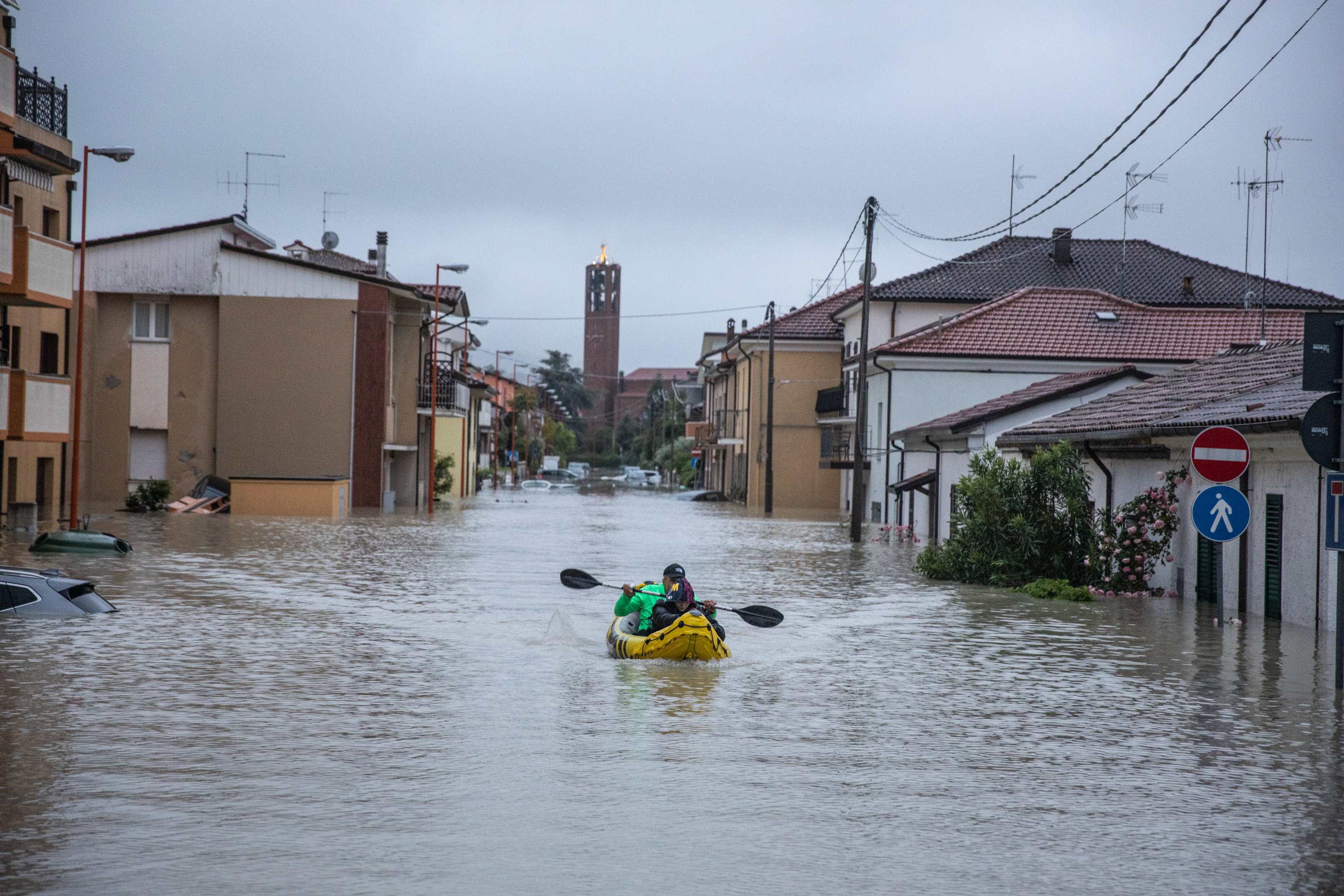 Lluvias al norte de Italia