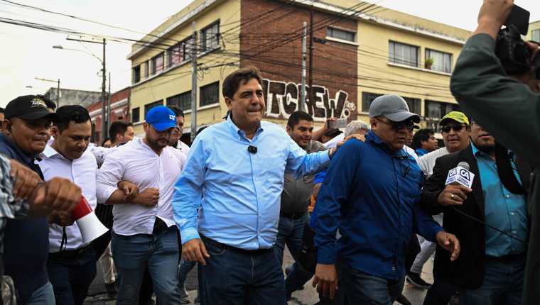 Carlos Pineda, candidato presidencial de Guatemala por el partido Prosperidad Ciudadana. (Foto Prensa Libre: AFP)