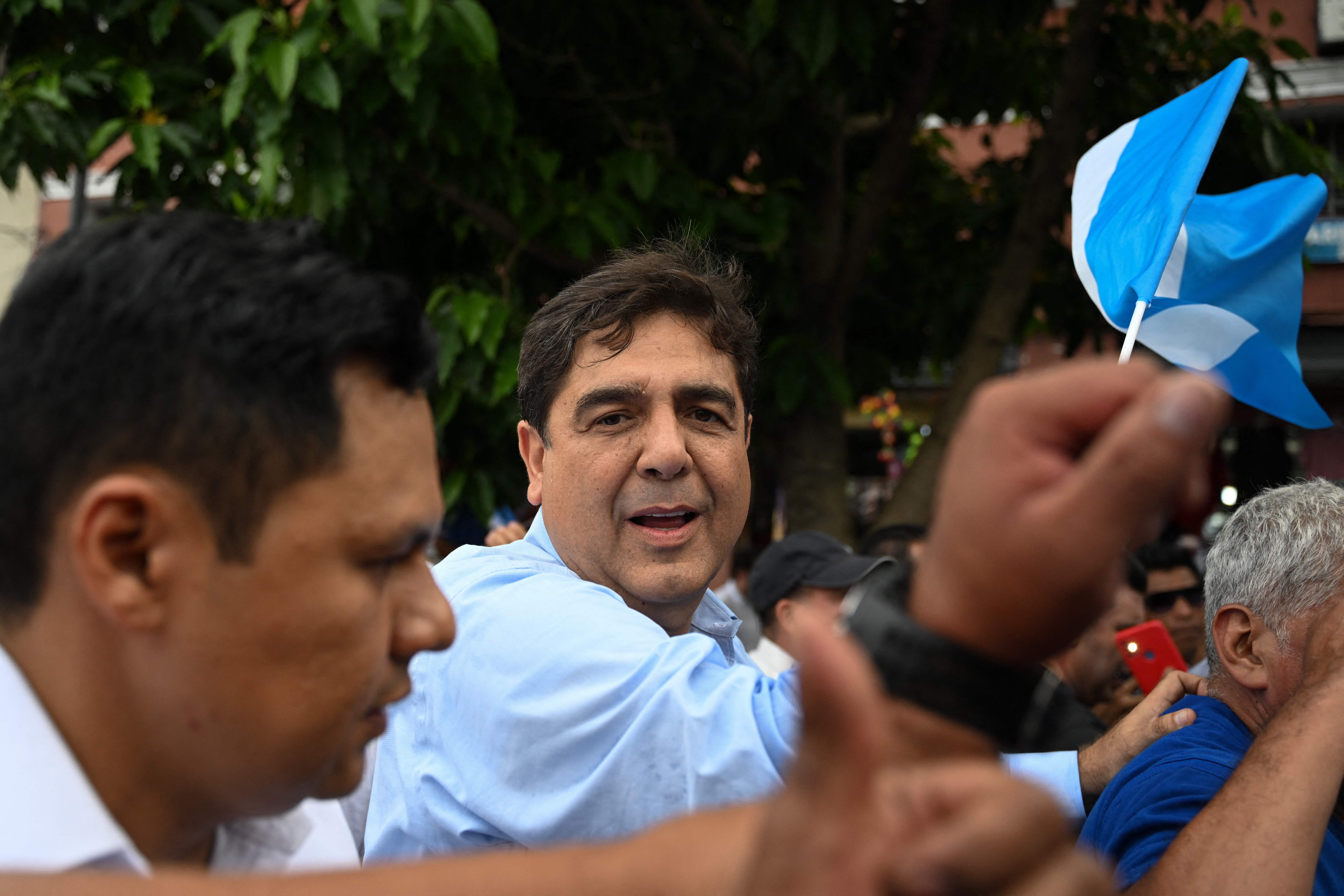 Carlos Pineda busca la Presidencia con el partido Prosperidad Ciudadana. (Foto Prensa Libre: AFP)