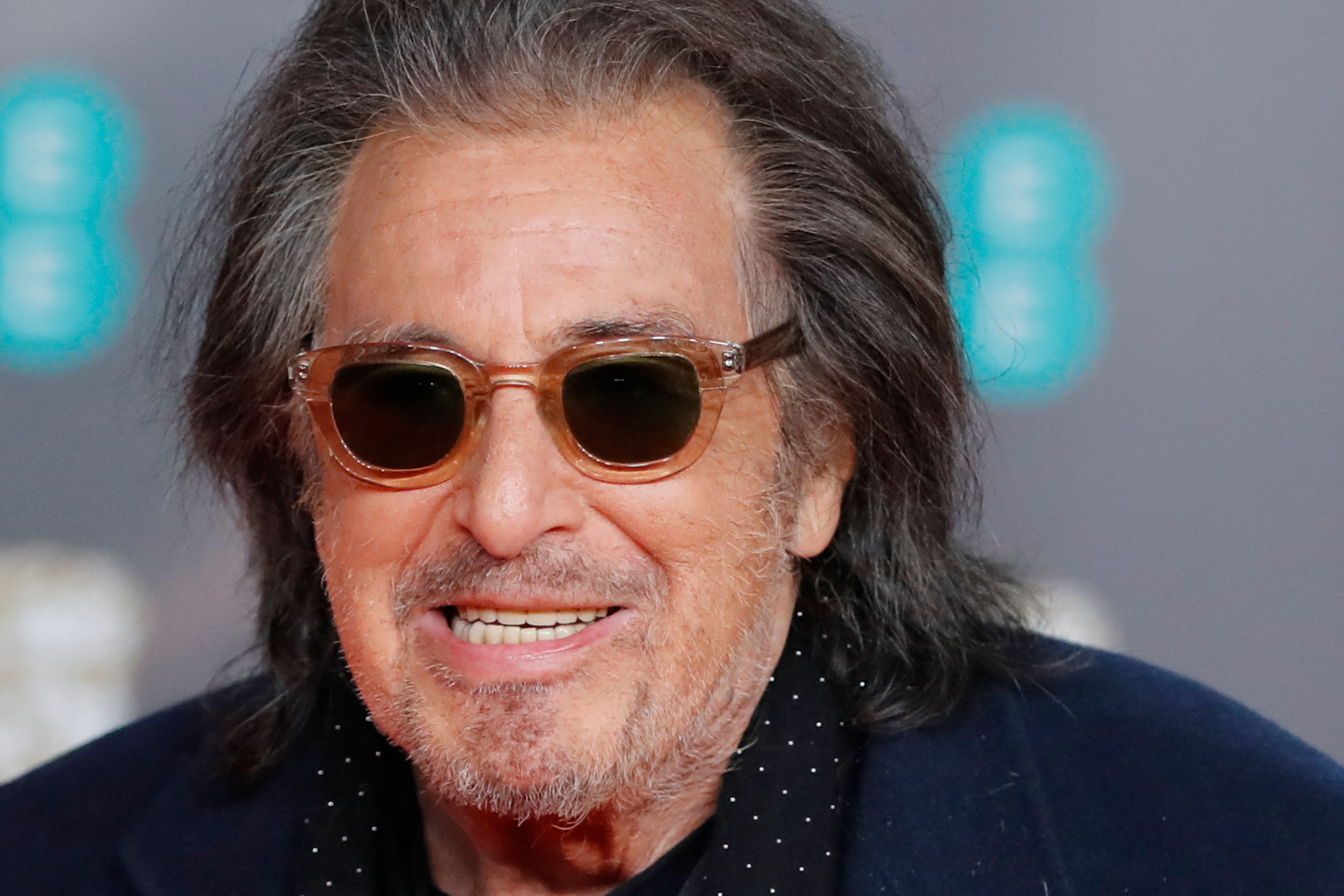 Foto de archivo del actor  Al Pacino en la alfombra roja de los premios BAFTA (British Academy Film Awards) en el Royal Albert Hall en Lóndres, Inglaterra en 2020. (Foto Prensa Libre. AFP)