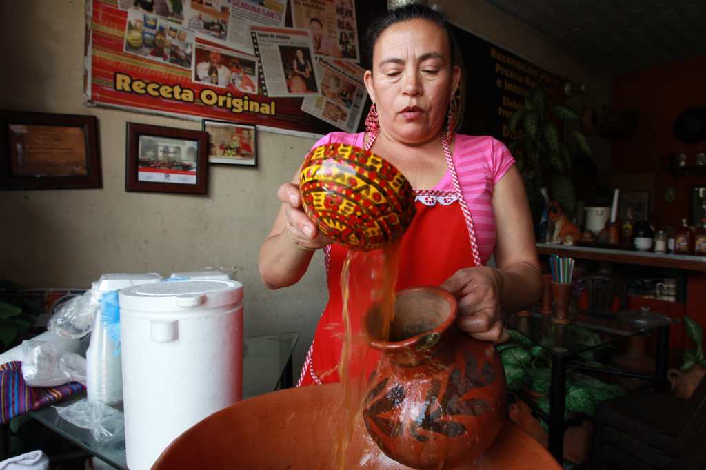 Fresco de súchiles - bebida tradicional de Guatemala