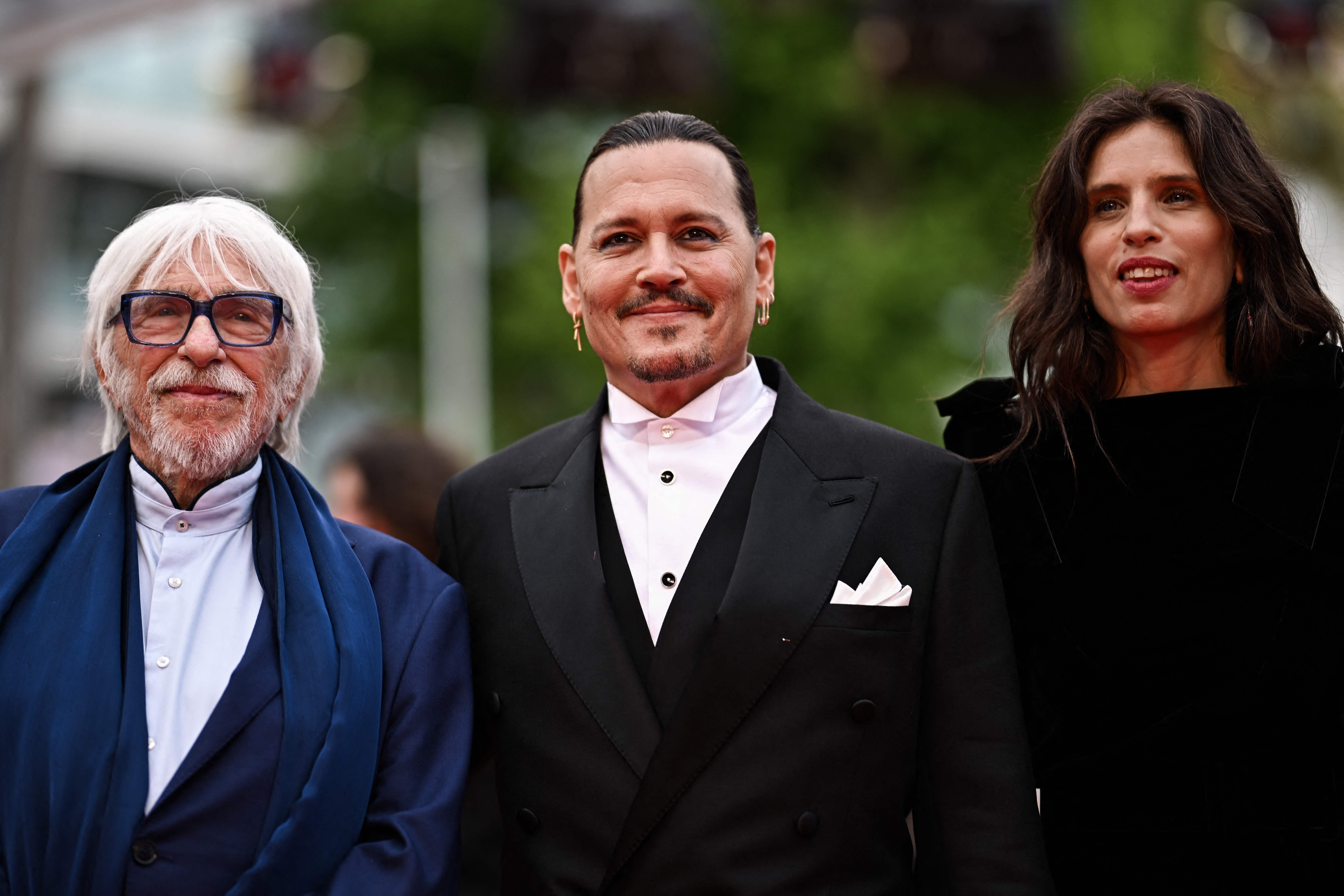 Pierre Richard, Johnny Depp y Maiwenn 