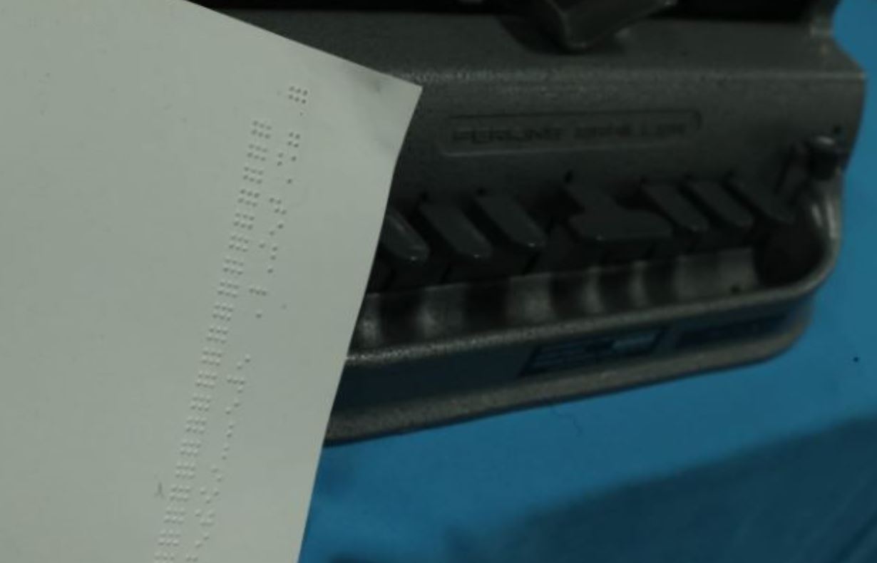 Papeletas en braille. Elecciones 2023