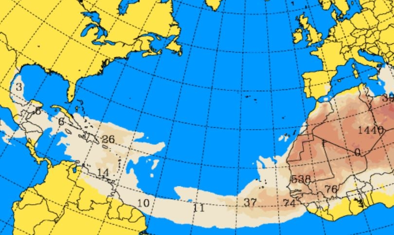 Confirman el paso de una nueva masa del polvo del Sahara en Guatemala y este será el día que entrará al territorio