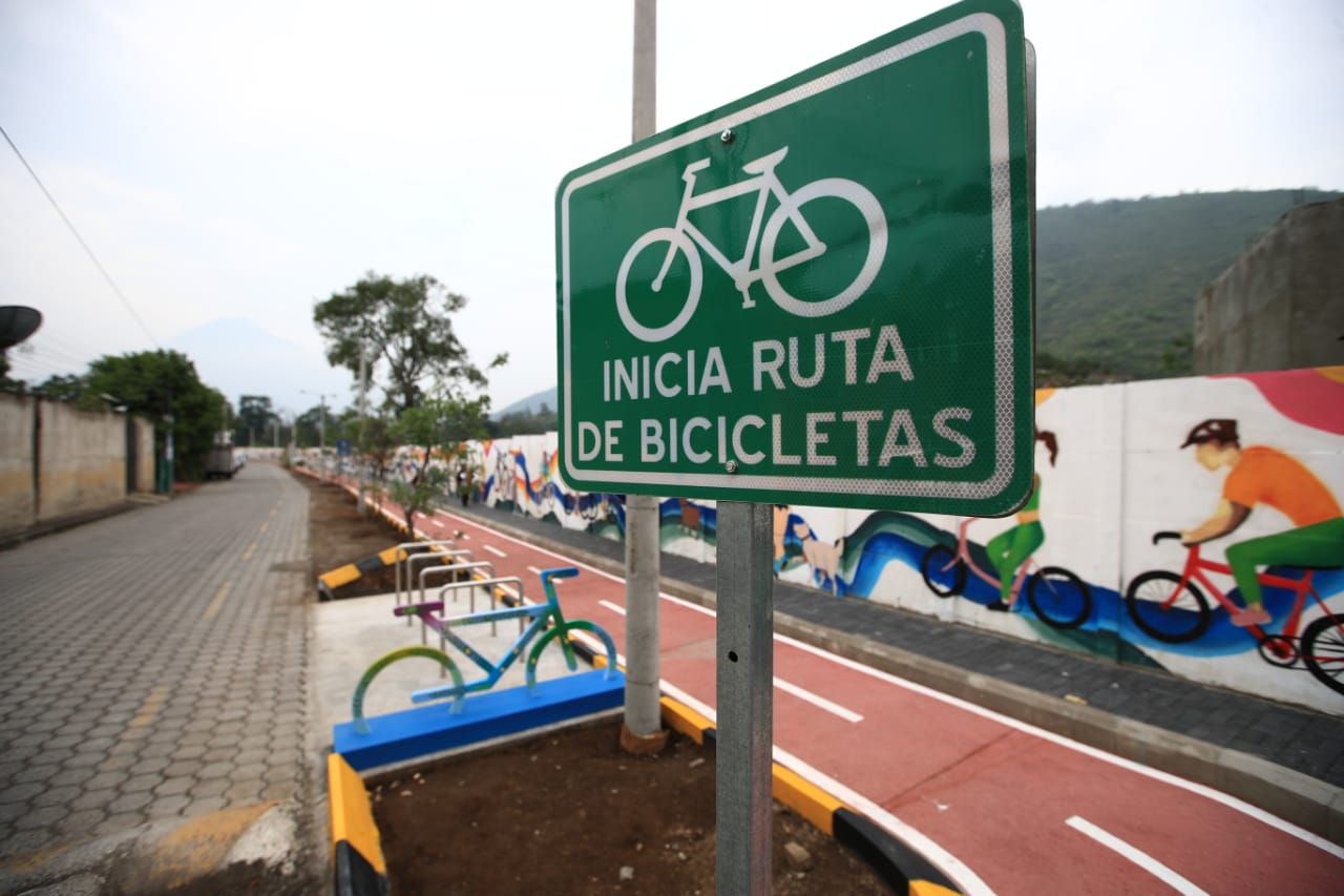 Fotos: Así fue la inauguración de la nueva BiciRuta 502 en Jocotenango, Antigua Guatemala'