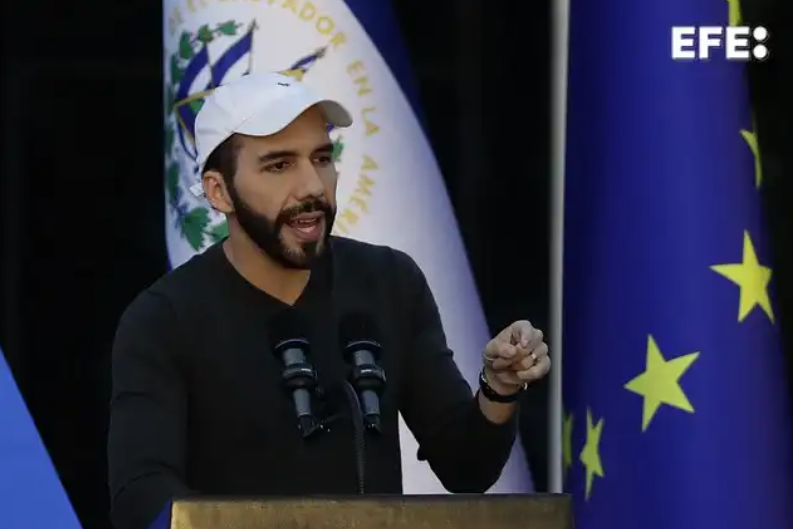 El presidente de El Salvador destacó la desarticulación de toda una clica de la MS. Fotografía: EFE.