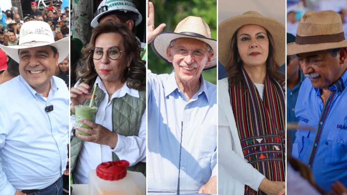 Fotos: así fue la jornada de campaña electoral de los candidatos a la presidencia Pineda, Torres, Mulet, Ríos y Conde