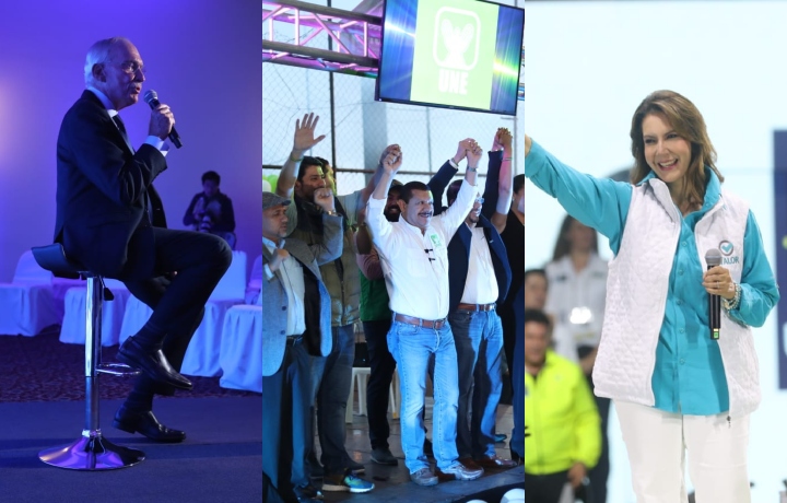 Cierres de campaña de los tres candidatos punteros