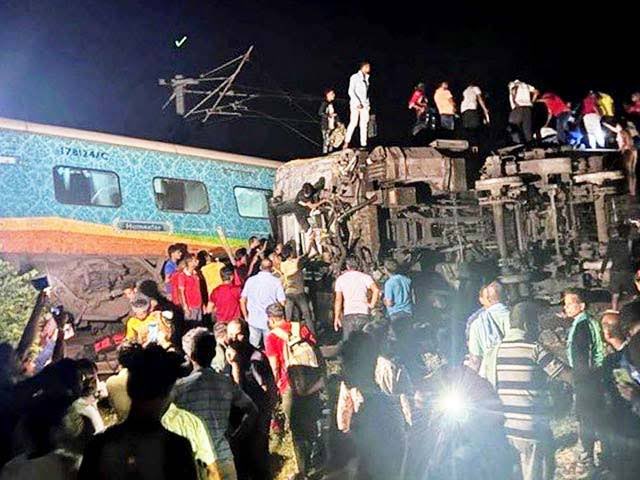 accidente en tren en la India