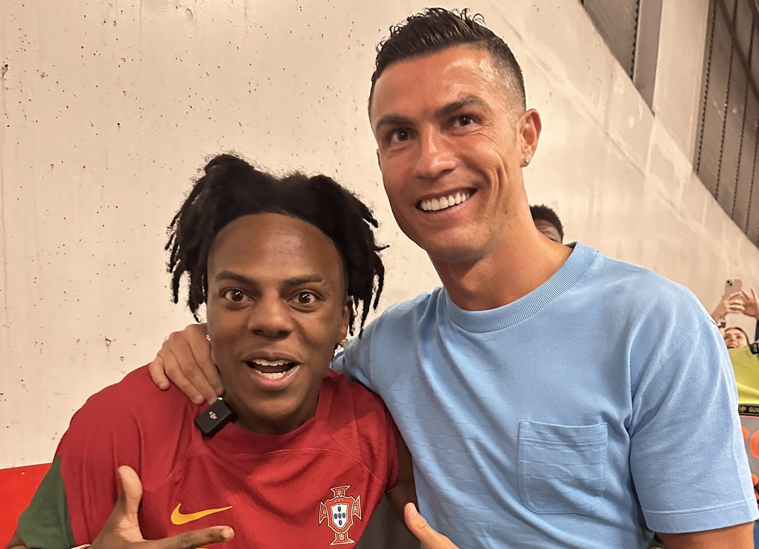 Speed conoció a Cristiano Ronaldo