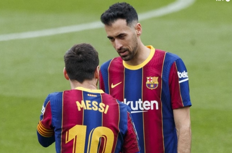Messi y Busquets son los fichajes estelares de la MLS. (Foto Prensa Libre: AFP)