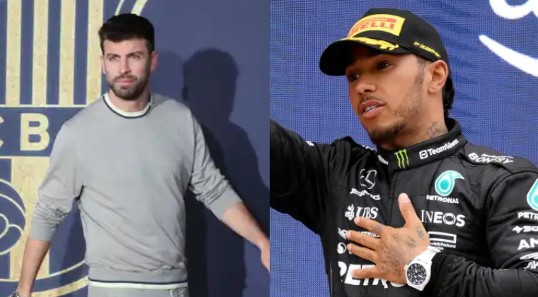 Piqué: el incómodo momento que protagonizó al escuchar el nombre de Lewis Hamilton durante un programa de la Kings League