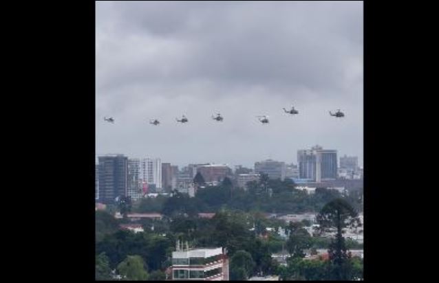 Videos: qué se sabe respecto del sobrevuelo de helicópteros en la ciudad de Guatemala