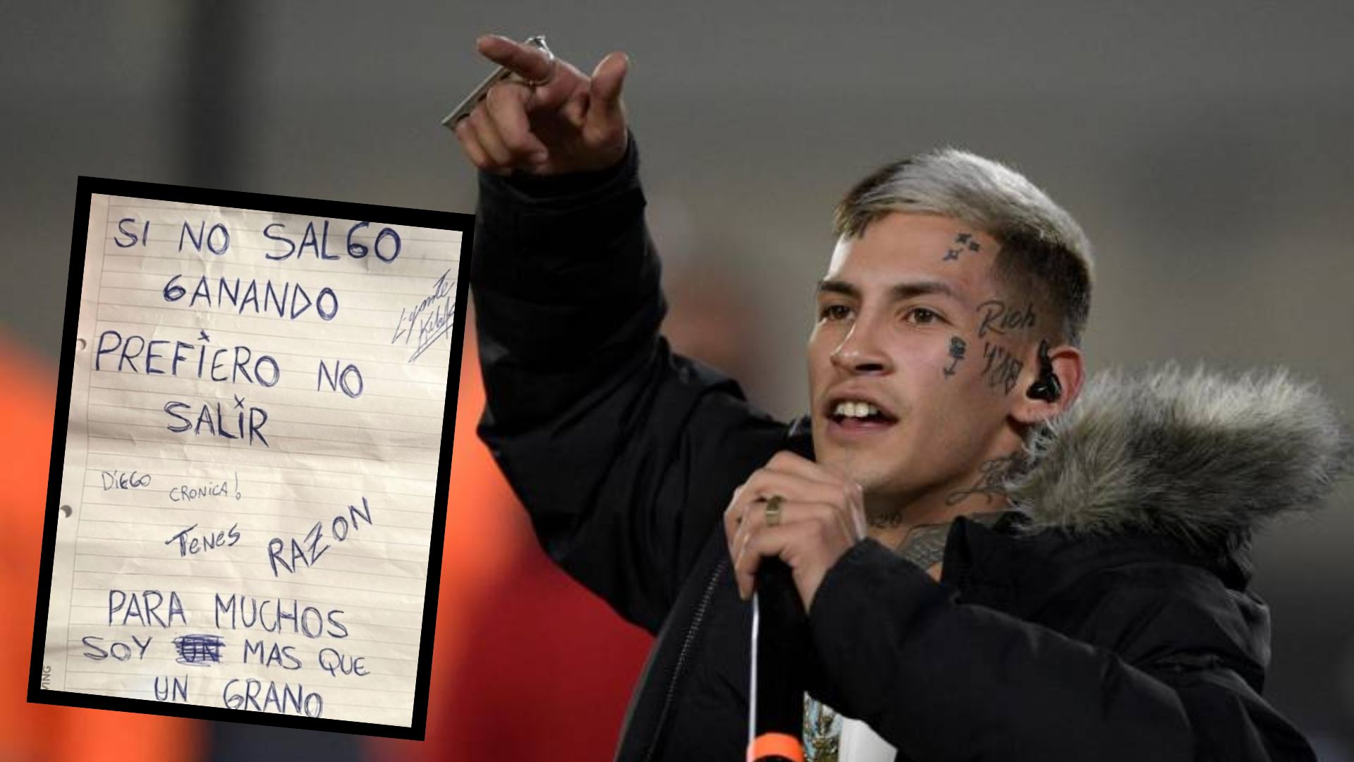 Mensajes de L-Gante en Instagram