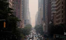 Humo de los incendios en Canada