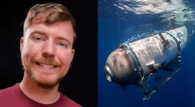 MrBeast en el submarino Titán