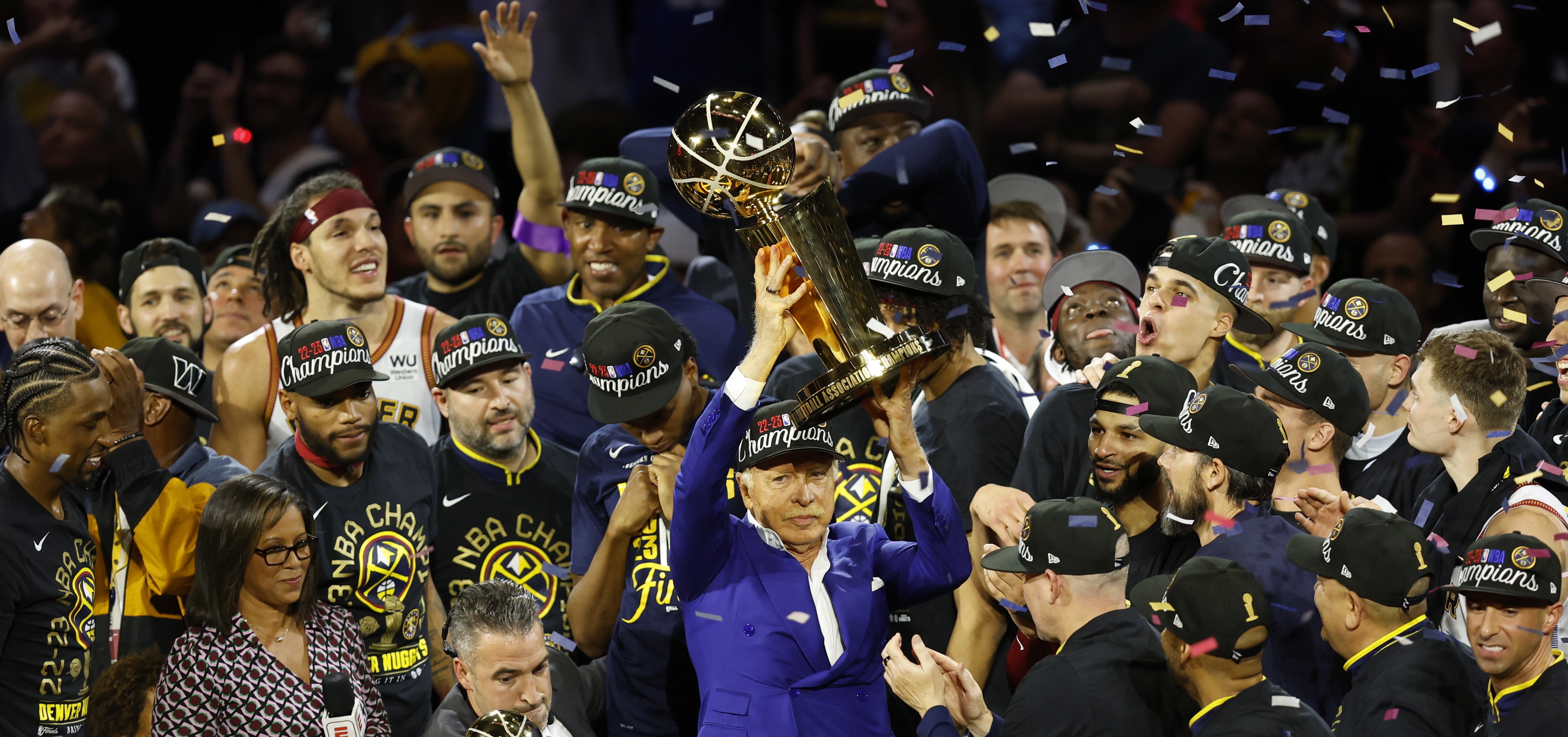 Los Nuggets de Denver son los nuevos reyes de la NBA. (Foto Prensa Libre: EFE)