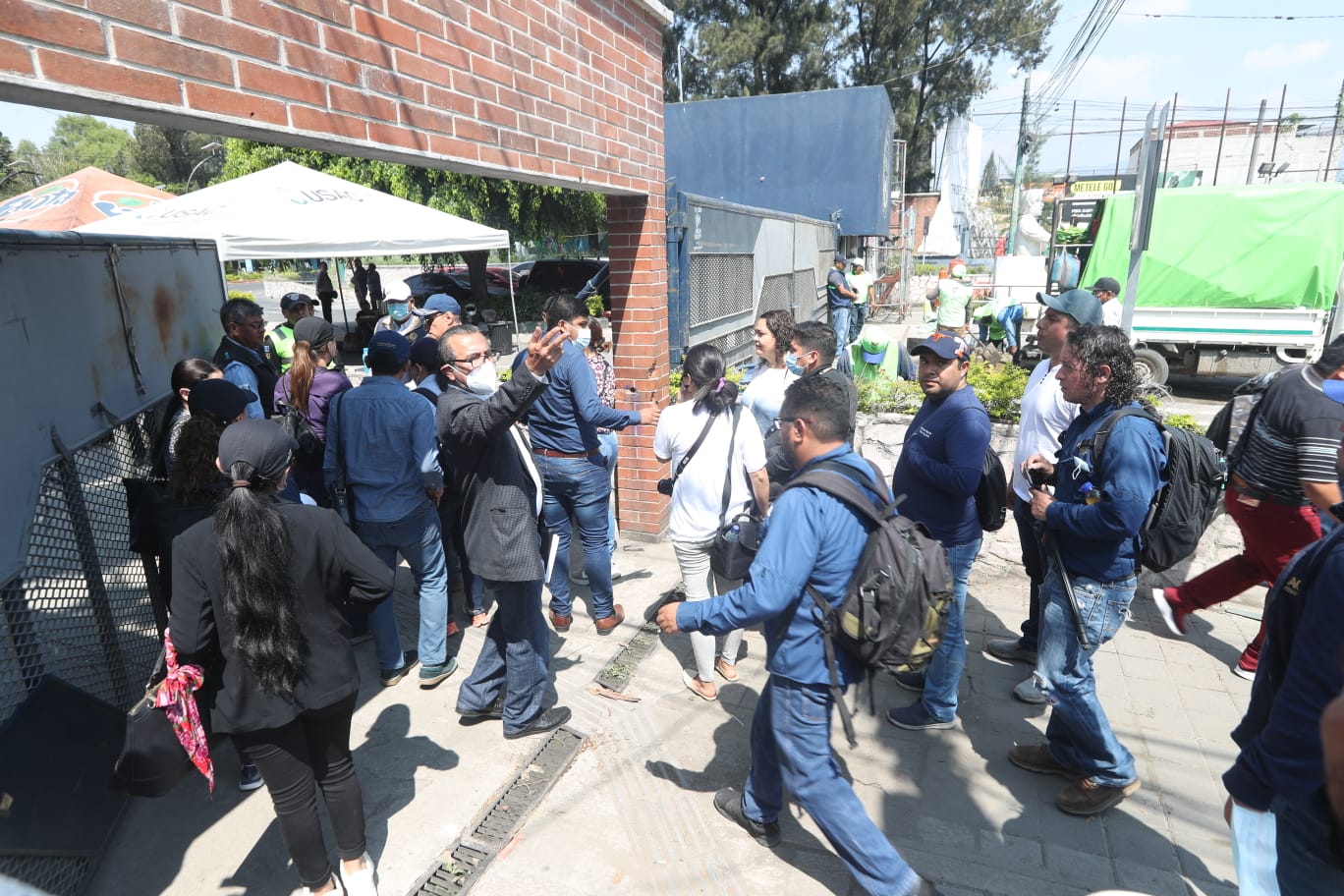 MP recaba evidencias en el campus central de la USAC para investigar sobre el delito de usurpación agravada