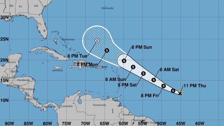 Cindy se fortalece rumbo a las Antillas Menores y Bret en camino a disiparse