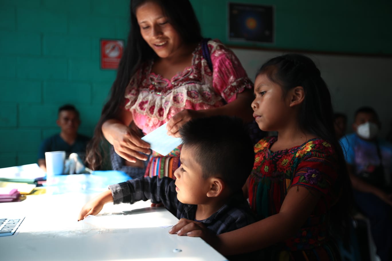 Persona votó en Chimaltenango'