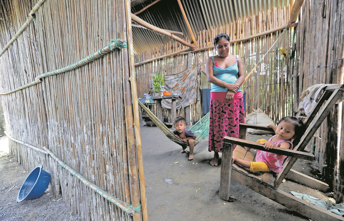 Un hogar de Panzós, Alta Verapaz. Este municipio es posiblemente el más afectado por desnutrición aguda de Guatemala. (Foto Prensa Libre: Hemeroteca PL)