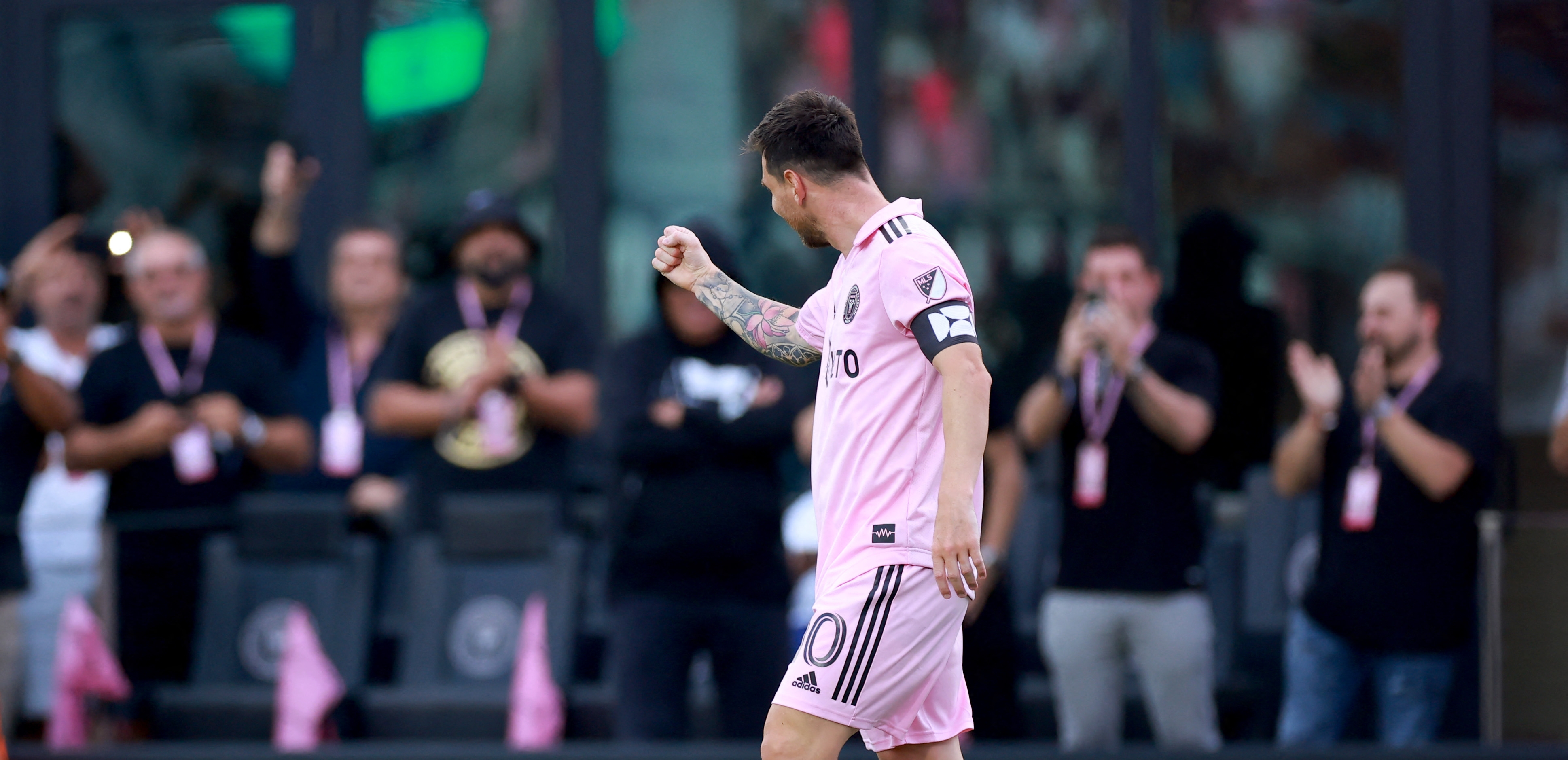 Messi y su nueva celebración