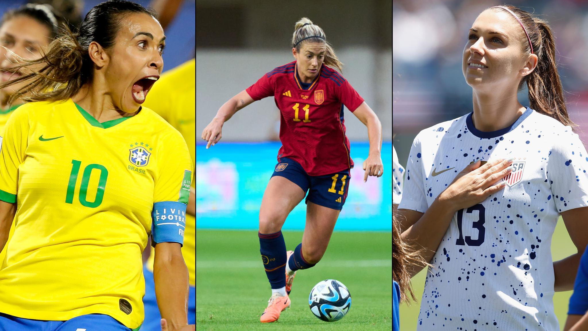 Marta, Alex Putellas y Alex Morgan, tres de las estrellas que estarán en el Mundial. 
Getty Images