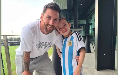 Lionel Messi cumplió el sueño de un niño.