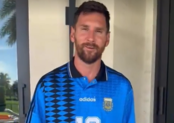 Lionel Messi homenajeó a Maradona