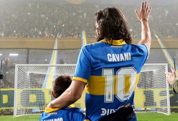 El uruguayo Edinson Cavani llegó a Boca Jrs