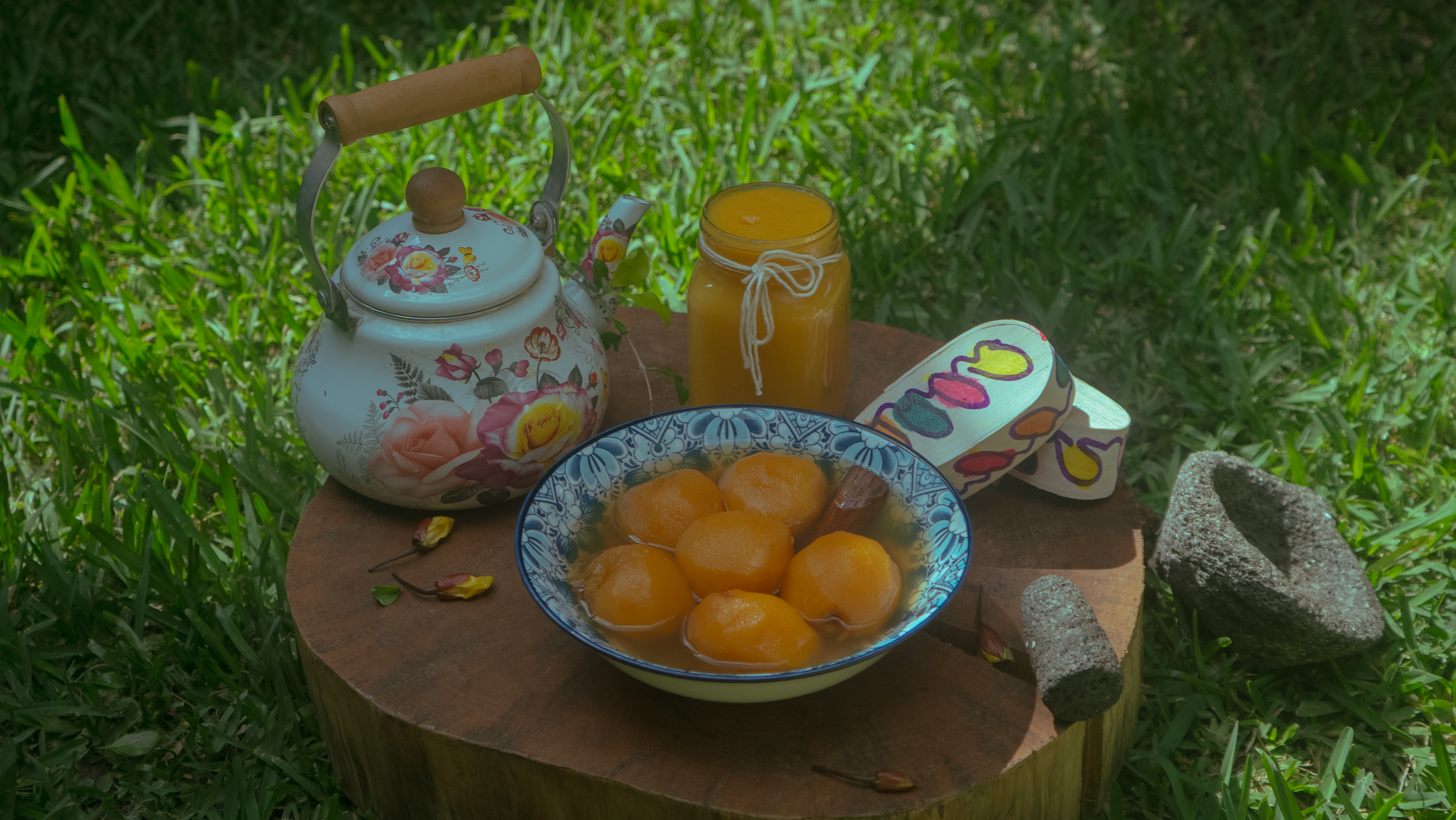 Dulce de durazno, receta del siglo XIX, reproducida por la chef Paola de León. (Foto Prensa Libre, cortesía de Paola de León)