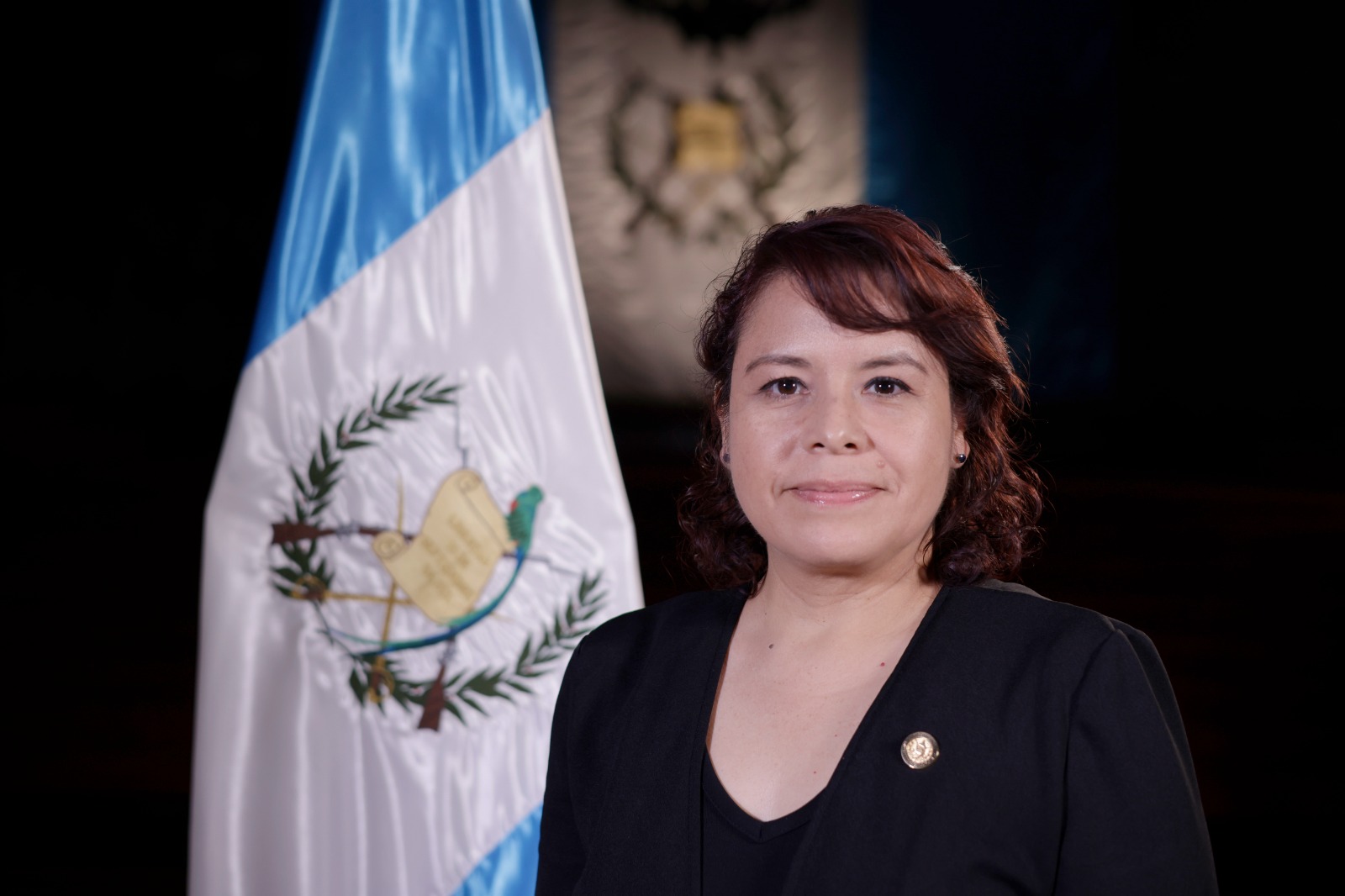 Luz Marina Pérez Contreras, asumió esta tarde como nueva ministra de Economía. (Foto Prensa Libre: Cortesía Secretaria de Comunicación Social de la Presidencia) 