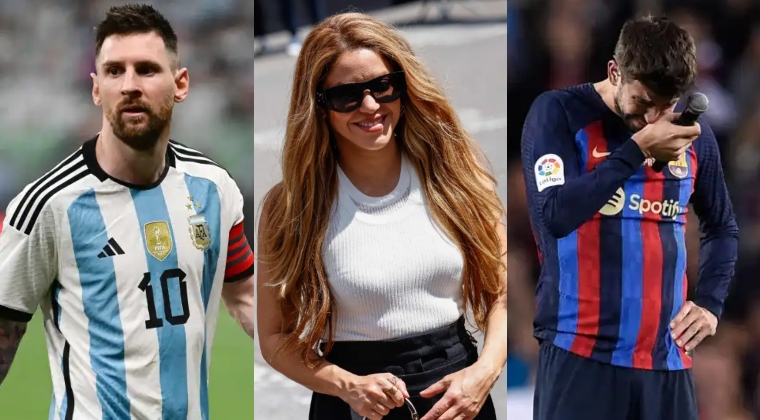 Messi, Shakira y Piqué