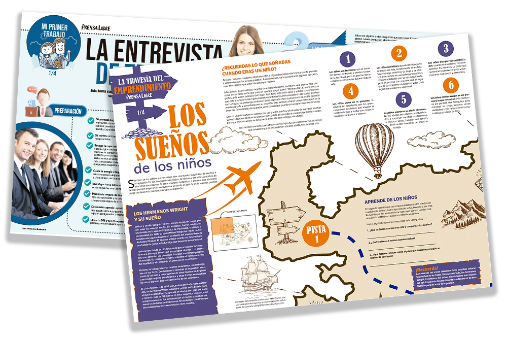 Prensa Libre publicará las colecciones La travesía del emprendimiento y Mi primer trabajo