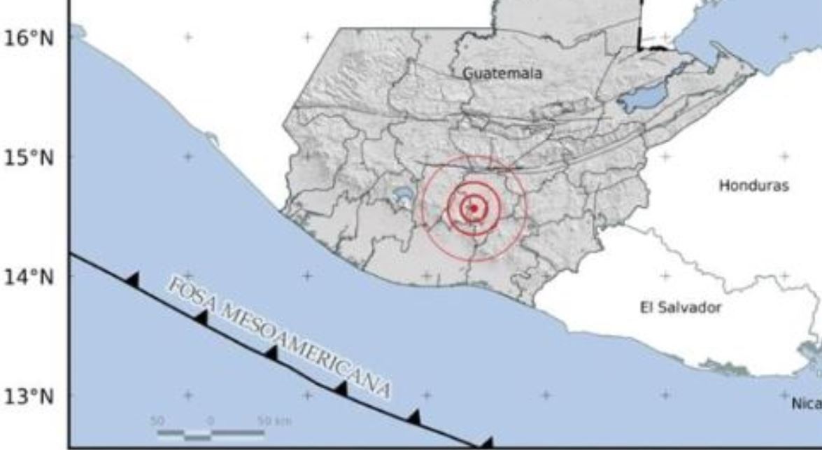 De qué magnitud fue el temblor que el Insivumeh registró con epicentro en el departamento de Guatemala