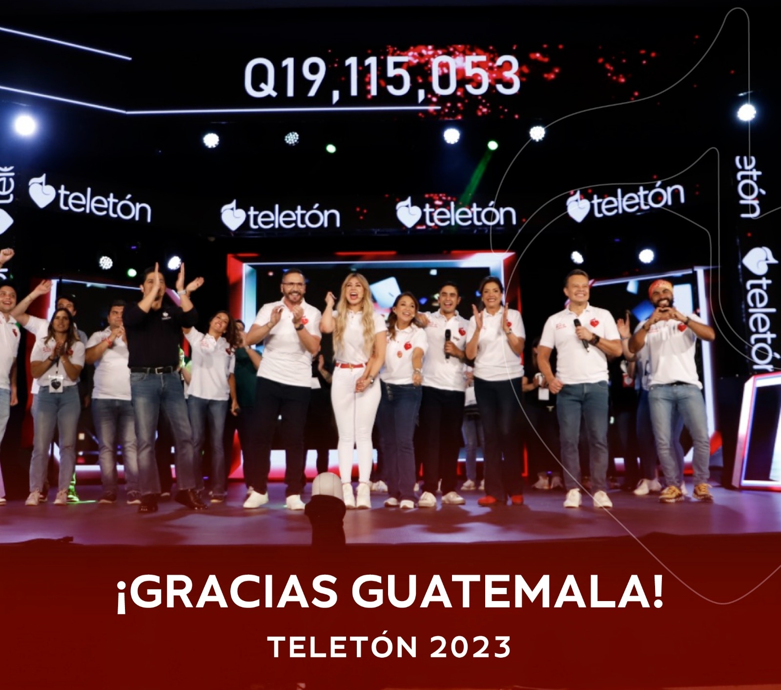 Teletón 2023 logra su meta y recauda más de 19 millones de quetzales